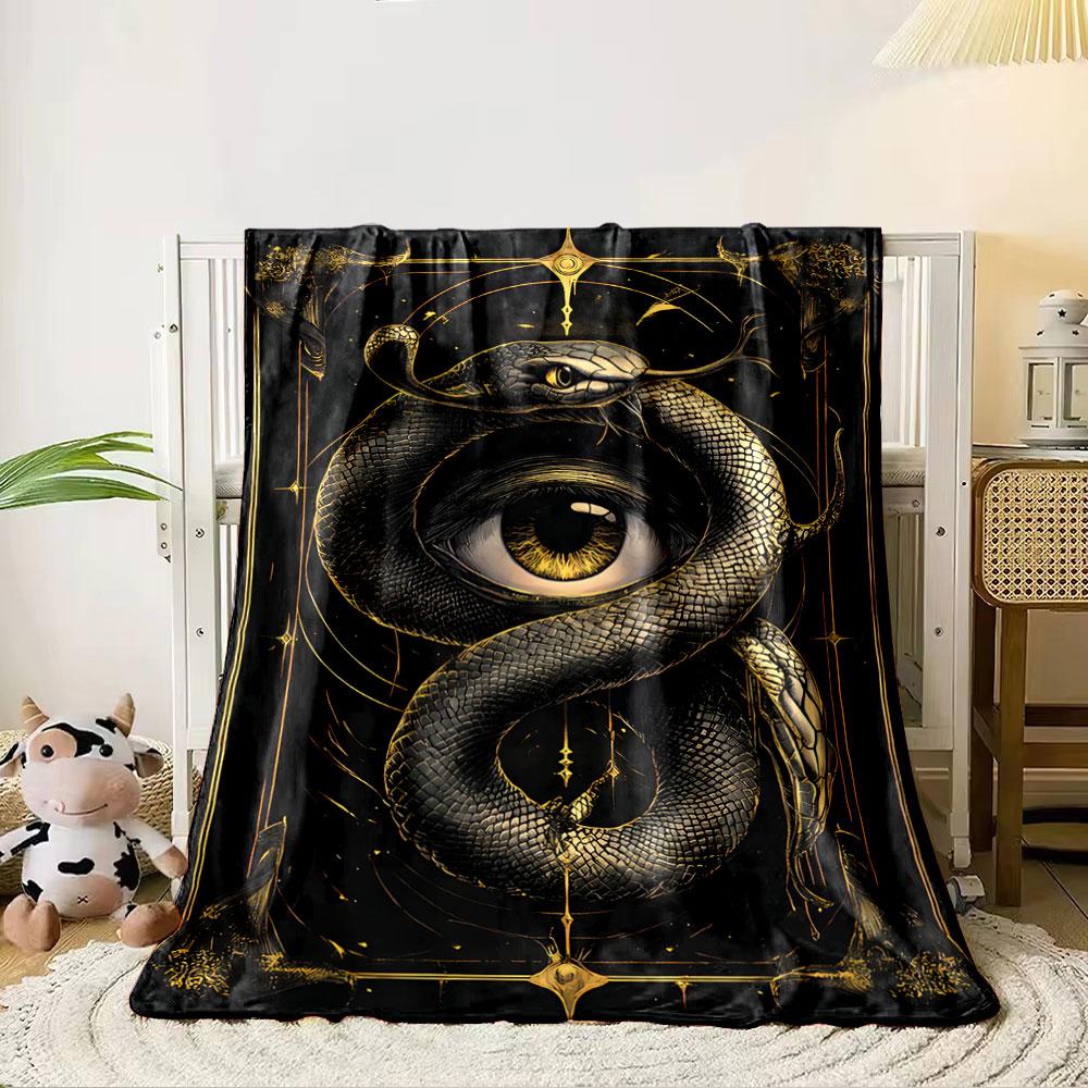 Serpent Eye Mystic Blanket for All Seasons Blanket Lunch Break Throw Gift