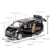 DYMNQM1 1/24 TOYOTA Vellfire MPV Van Diecast Toy Car Model Miniature Pull Back Sound & Light Doors Openable Collection Gift For Boy Kid
