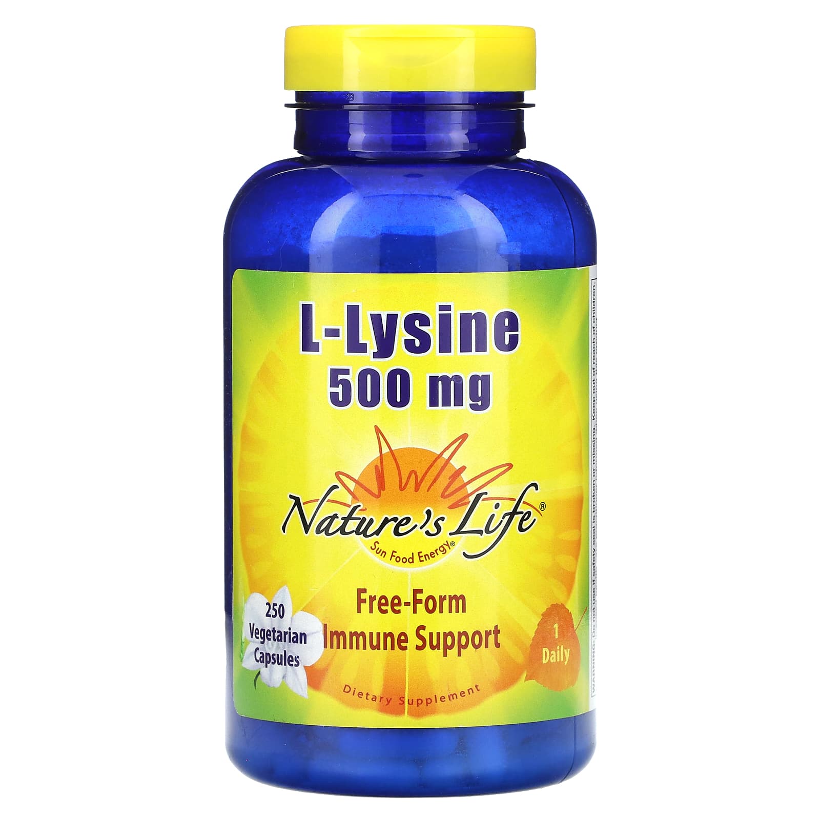 

Nature S Life, L-Lysine, 500Mg, 250 Veggie Caps