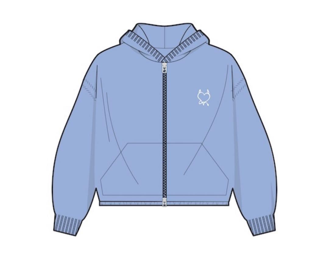 

[Б/У] BABYMONSTER Babymon Hoodie BLUE Blue