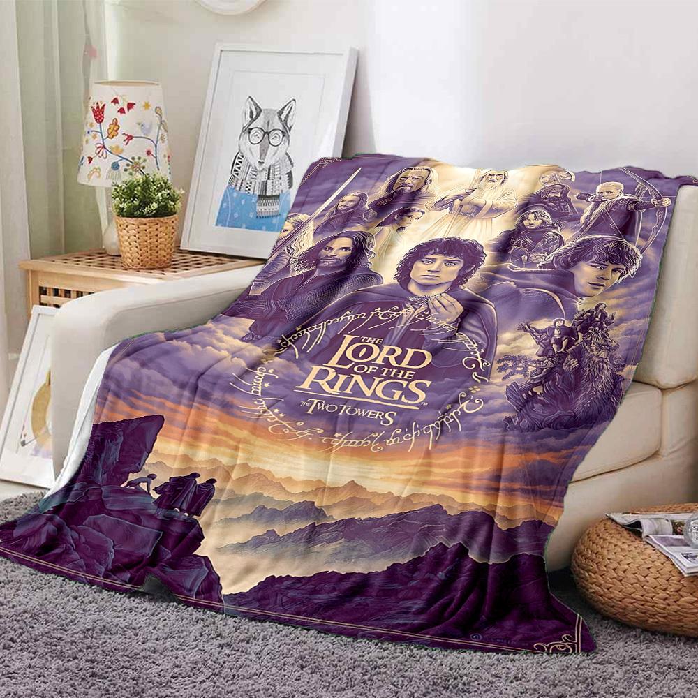

1pc The Lord of the Rings Two Towers Flannel Blanket Soft Warm Throw for Home, Office, Travel, All-Season Cozy Bedding GiftL1230 80cmx120cm(31inx47in)