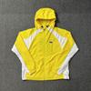 Mens Streetwear Windproof Water-Resistant Cotton Blend Hooded Jacket With Reflective Tape Detail