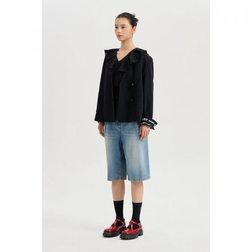 Lucky Chouette No Collar Polyester Jacket Lqjaw25200 25 Fw New Arrival