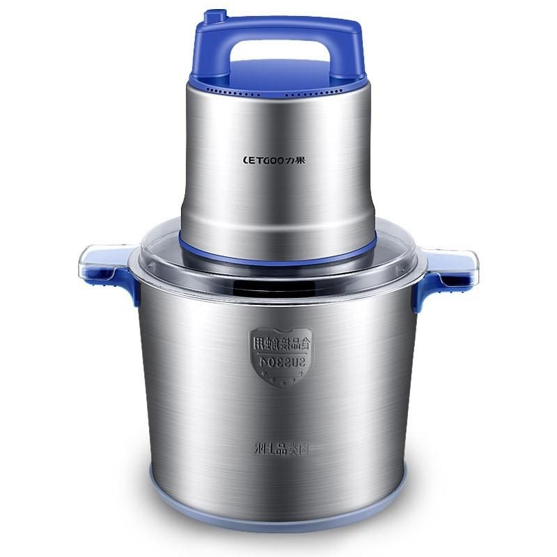 8L Household Electric Meat Grinder Commercial Stainless Steel Meat Slicer Kitchen Large Capacity Food Processor