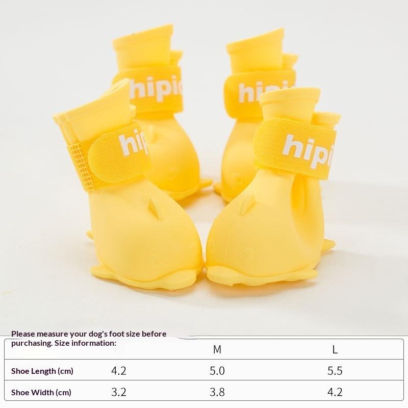 Chaussures pour chien imperméables de haute qualité, mode, respirantes pour l'hiver, chaussures pour chien imperméables en silicone pour animaux de compagnie