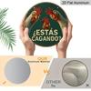 2D Flat - 1pc, 7.87X7.87 Inch Round Aluminum Sign, Vintage Aluminum Plaque about "Do You Poop", Funny Chicken Themed Decorative Sign, Suitable for