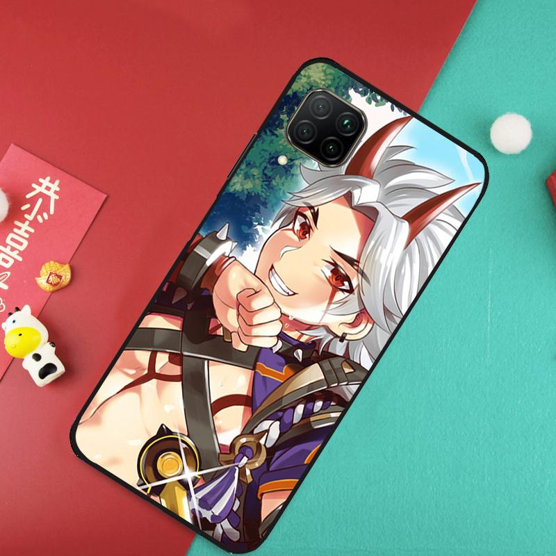 Genshin Impact Arataki Itto For Huawei Nova Y73 Y70 Y72 Y60 Y90 Y61 Y91 8i 7i 11i 12i 12s 9 10 SE P20 P30 P40 Lite Case