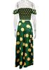 European & American Summer French Bohemian Print Midi Dress Set for Women 2026