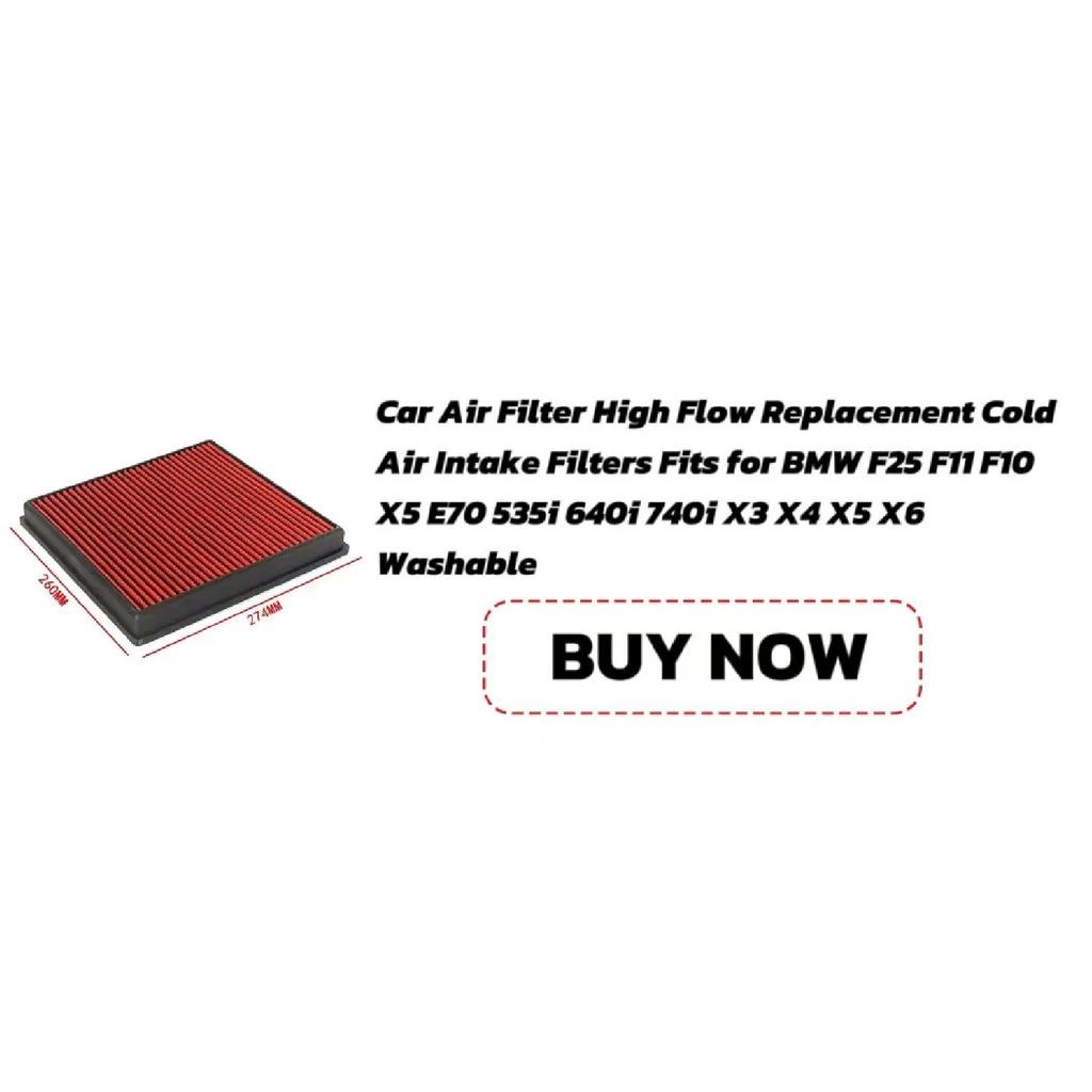 High Flow Air Filter For BMW 316i 318i 320i 323i 325i 328i 330i M3 X3 2.5L Gas Racing Car Cold Air Intake Filters 13721730946