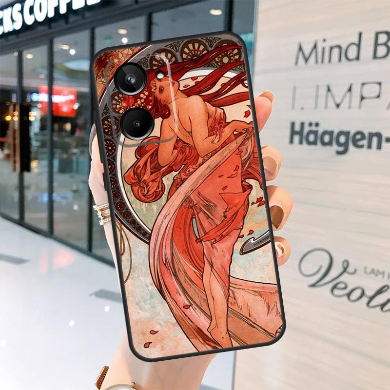 

Alphonse Mucha Art Case For Realme 15 Pro 14 13 11 12 Pro Plus GT7 GT6 C55 C51 C53 C35 C33 C61 C65 C67 C71 C75 Realme 12 Pro