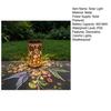 Colorful Solar Floral Lantern Outdoor Metal Hummingbird Solar Light Waterproof Butterfly