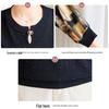 Women's Summer Seven-Sleeve Round Neck T-shirt