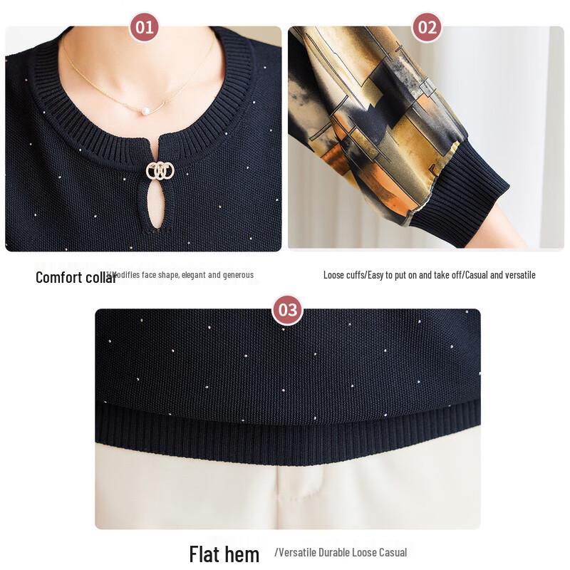 Women's Summer Seven-Sleeve Round Neck T-shirt