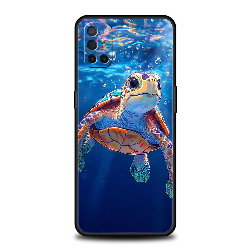 Custodia per Telefono Per OnePlus 13 12 11 10 9 Pro 9T 13R 12R 10R 9R 9RT 10T 8T 8 Nord 2T CE 2 3 5G N200 N30 Cover Morbida Tartaruga Marina Cool