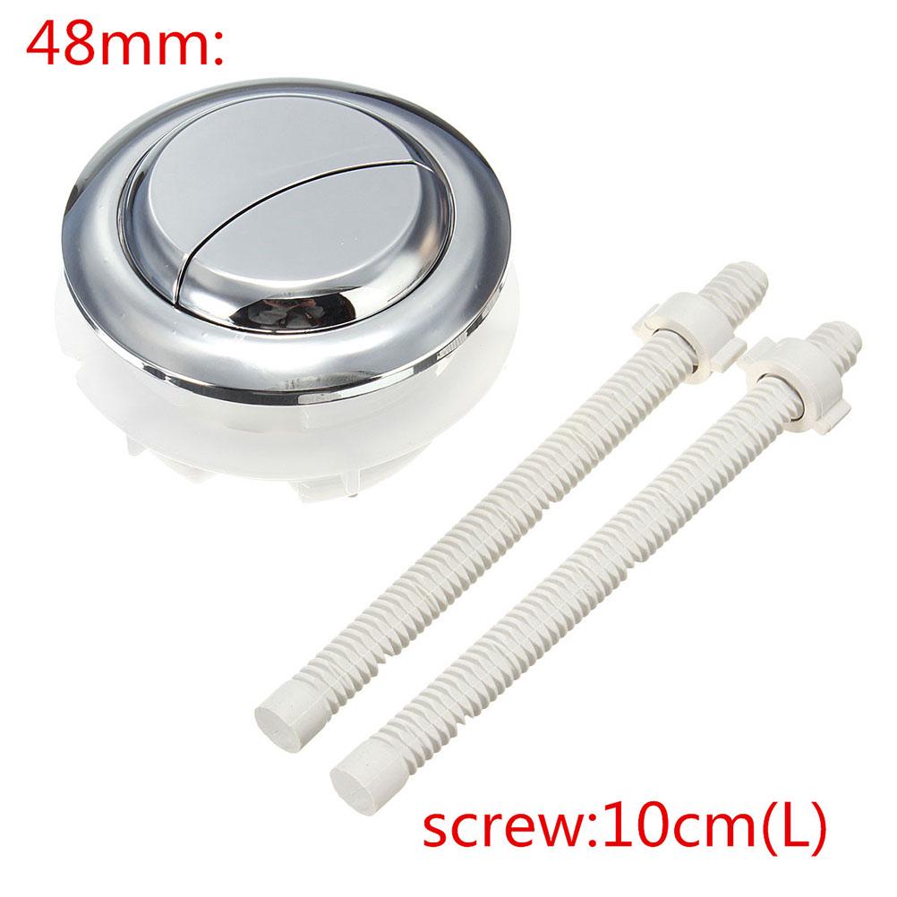Plastic Dual Flush Toilet Water Tank Push Button With 2 Rod For 38 48 58Mm Hole