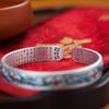 Traditional Phoenix Feather Enamel Bracelet Flower Chinese Cloisonne Bracelet  Gift