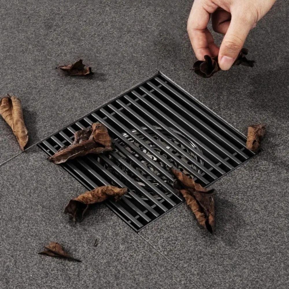 Large Flow Shower Drain 304 Stainless Steel Drain Cover Fast Drainage Water Drain  Hotel Project