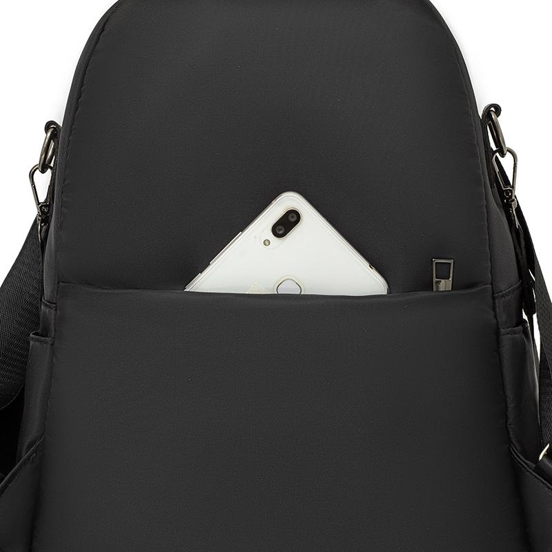 Nylon Backpack Women's Commuter Dual-Purpose Shoulder Bag Large Capacity Travel Backpack