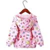 Neue Kinderkleidung Frühling und Herbst dünnes Kapuzen-Reißverschluss-Shirt Mädchen-Jackenmantel
