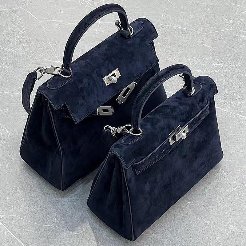 Jesienno-zimowa nowa torba z matowej skóry z szerokim paskiem na ramię, zamszowa skóra licowa, przenośna, na ramię, listonoszka, wysoka jakość