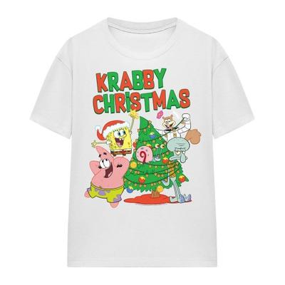 SpongeBob SquarePants Unisex Adult Decorating Christmas Tree T-Shirt
