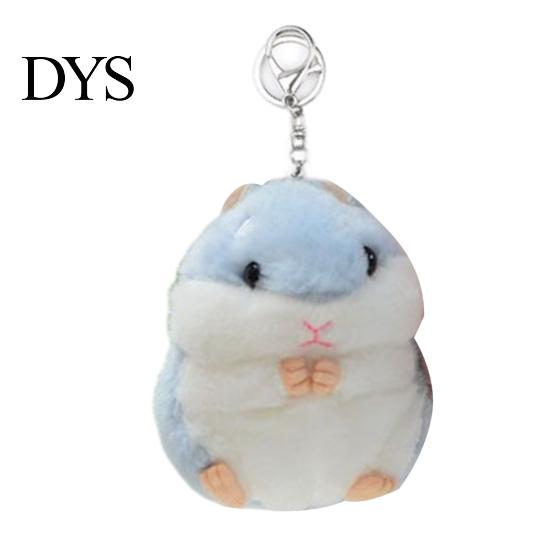 Soft Touch Keychain Hamster Plush Cute Stuffed Animal Pendant for Bags Backpacks Sturdy Chain Keyring Keys Adorable Gift Kids Friends Christmas
