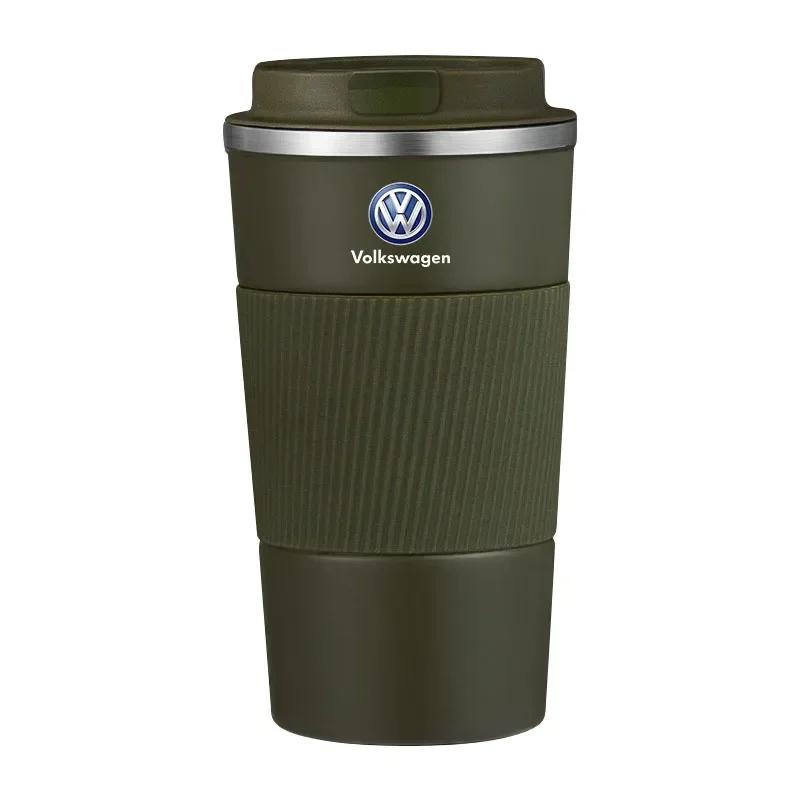 VW GTI GOLF 2026 Horúce Pre VW VOLKSWAGEN Cestovné termosky Hrnček na kávu Cestovné Prenosné Izolované fľaše Pre Volkswagen VW Passat P nebesky modrá farba