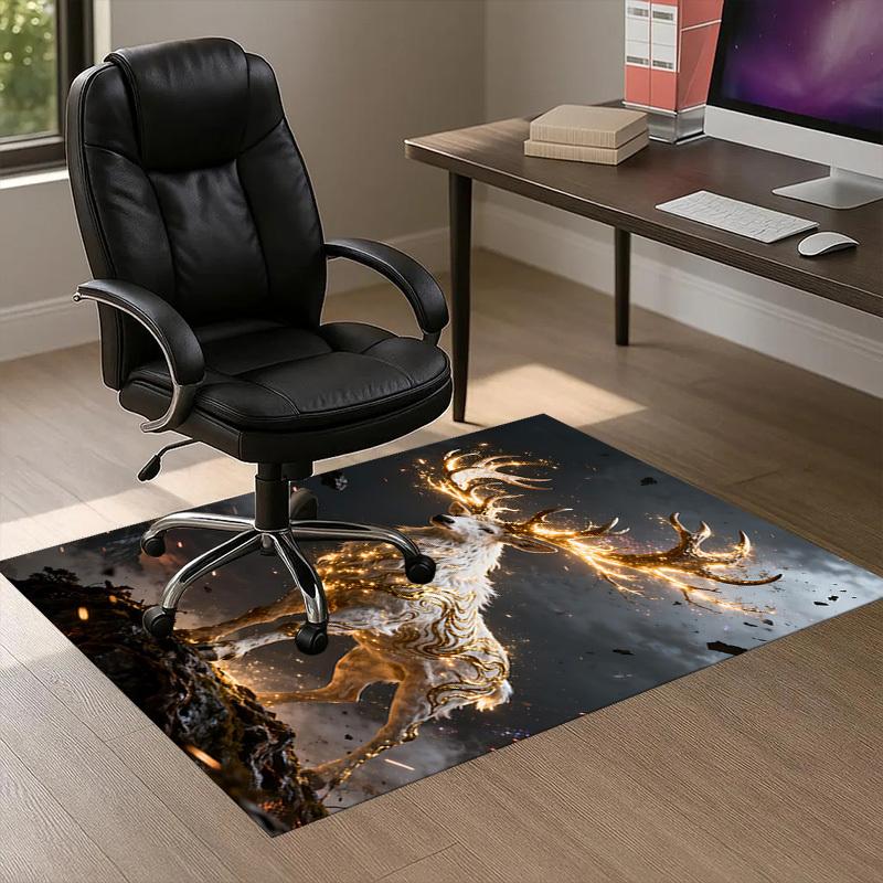 

Deer Spirit Pattern Area Rug, Office Carpet Indoor Outdoor Entrance Doormat, Non-Slip Soft And Comfortable, Living Room, c122023 60cm by 90cm