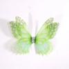 50Pcs 3D Organza Fabric Butterfly Appliques Double-layer Gradient Color Chiffon Butterfly Embroidered Patches Translucent