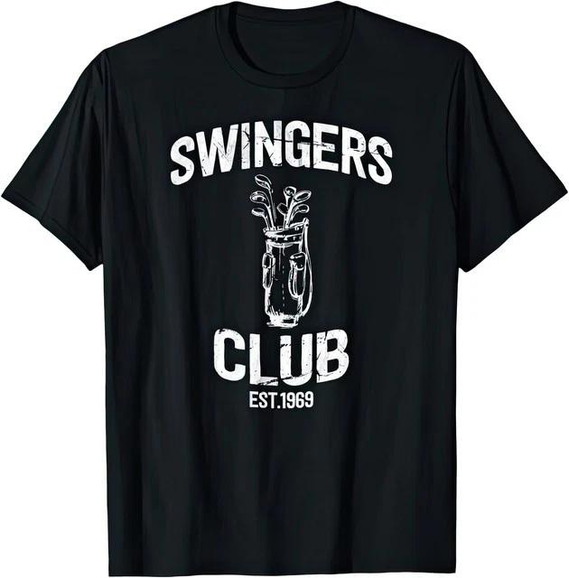 Swingers Club Golf Clubs Funny Sarcastic Golfing Unisex Humor T Shirt S