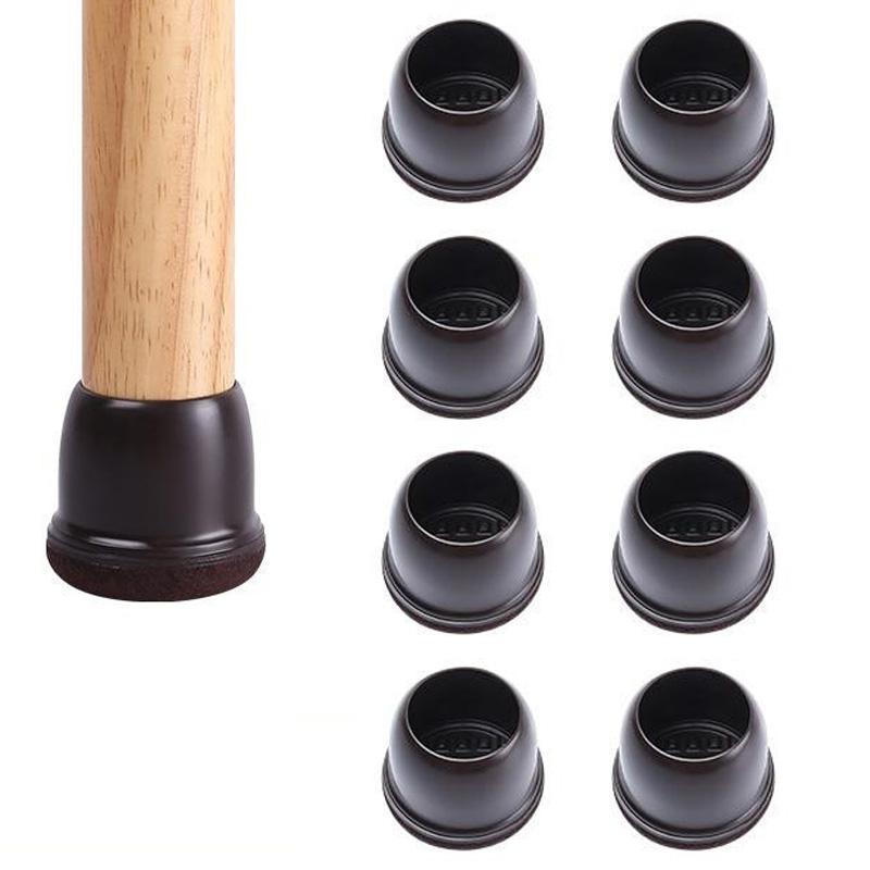 8Pcs Chair Leg Covers for 30-40mm Legs Noise Reducing Furniture Feet Caps Round Anti-Slip Floor Guards for Home