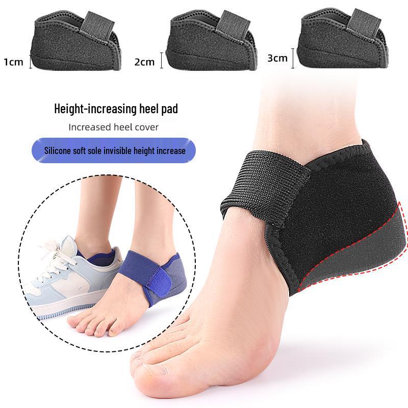 Silicone Shock-Absorbing Heel Sleeve: Pressure Relief, Height Boost, Anti-Slip, Anti-Crack Pad