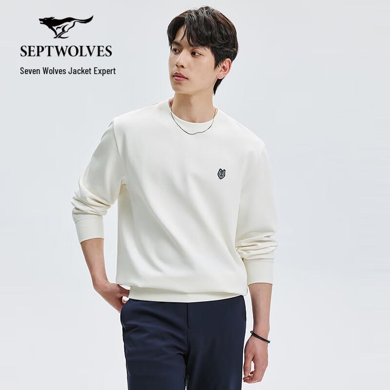 

SEPTWOLVES Men s Long Sleeve Round Neck Sweatshirt 2XL