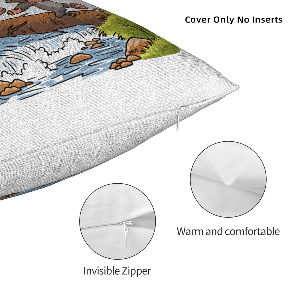 Monkey Punch Pillow Case Cute Funny Pillow Cover Design Pillowcases For Sofa Car Home Decor