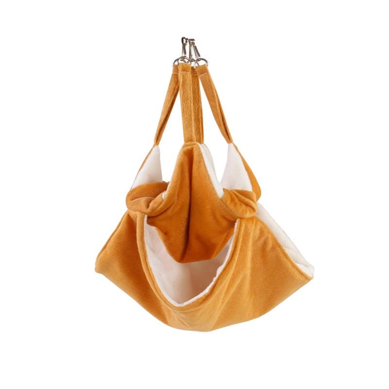 

Подвесная кровать для мелких животных, клетка-гамак для морской свинки, аксессуары для клетки для шиншиллы X3UC S жёлтый