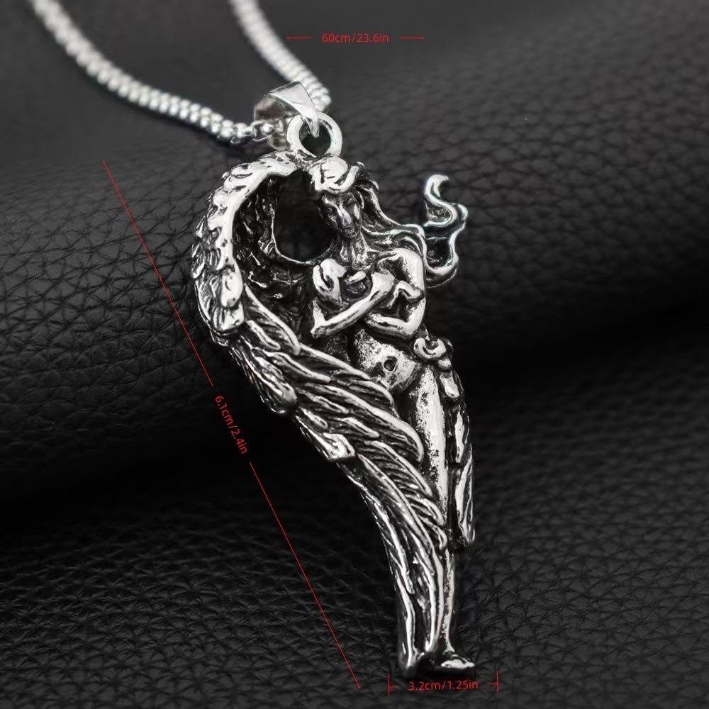 Pandantiv Mixt Modă Retro, Aripi de Vultur, Colier Personalizat din Aliaj European și American, Bijuterii pentru Bărbați și Femei