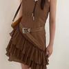 Vintage Printed Ethnic Style Belt Y2k Pants Decorative Fashion PU Leather Belt  Daily