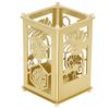 3 Pcs Gold Pen Holder Hollow Golden Monstera Pattern Desktop Metal Storage Container Office