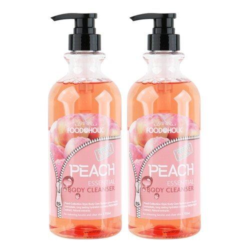 [FoodaHolic] (2ea) FoodaHolic Peach Essential Body Cleanser 750ml_631373