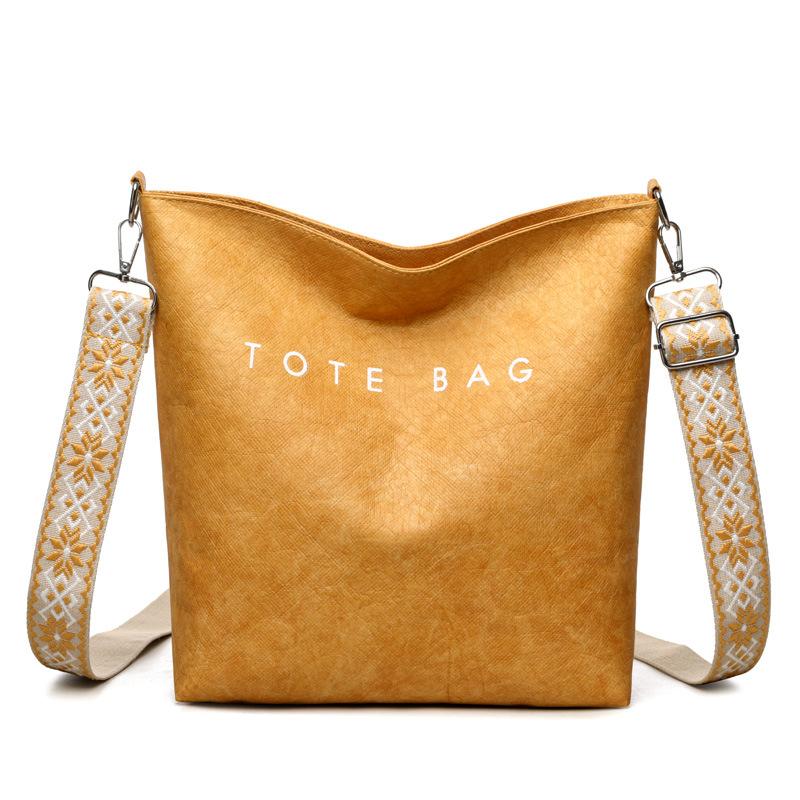 Mode Tasche Damen neue einfache Umhängetasche Pendler Buchstaben Schultertasche große Kapazität Handtasche