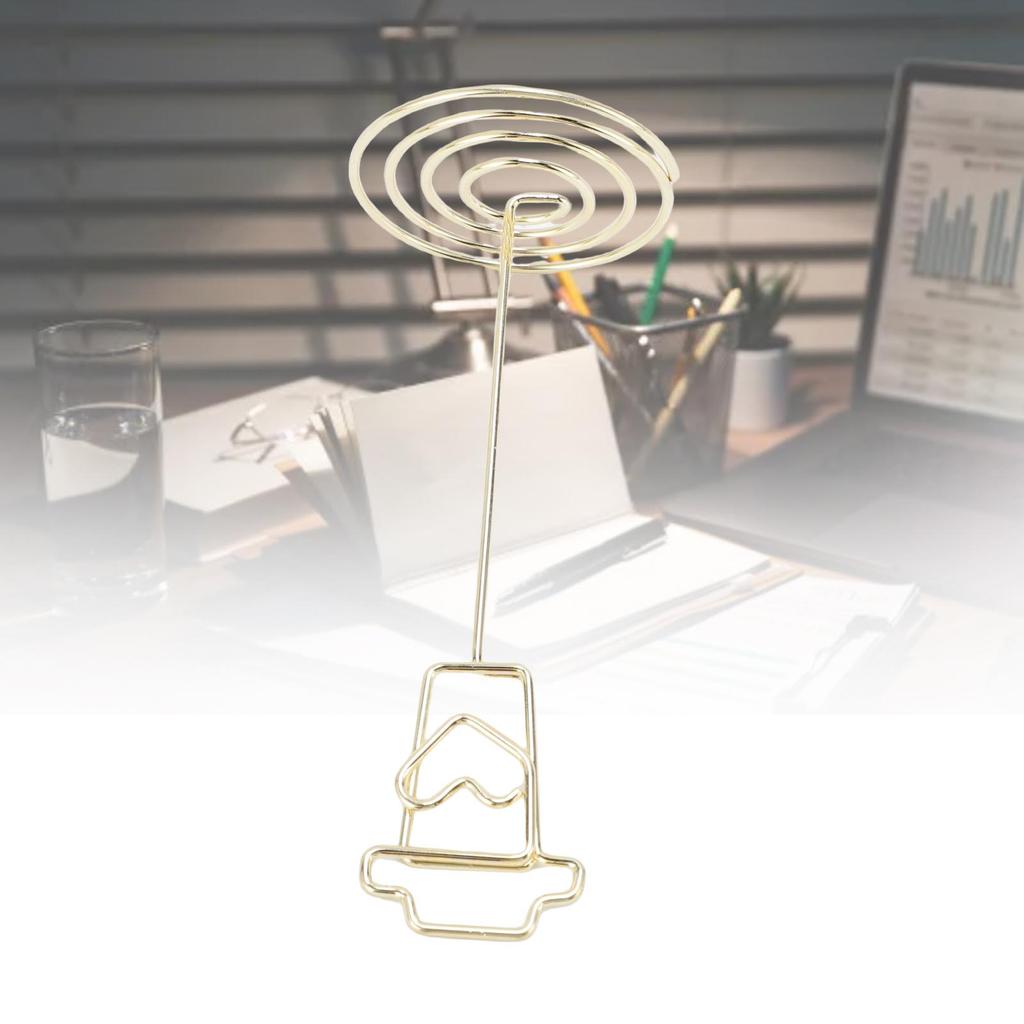 10Pcs Table Card Holder Reusable Metal Iron Place Stands Display Clips for Weddings Events Restaurants Parties