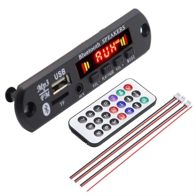 1 Set 12V Wireless Bluetooth 5.0 120W Amplifier Mp3 Player Decoder Board Car Audio Usb Tf Fm Radio Recording Call For Speaker