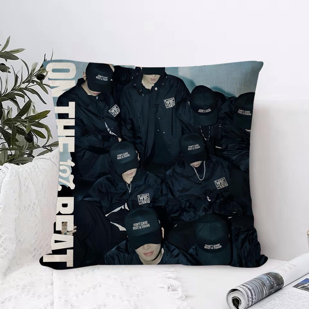 Nct 127 Cushion Cover Breathable Linen Pillow Cover Skin-Friendly Home Decor Pillowcase With Hidden Zipper