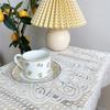 INS Style Lace Tablecloth Set, Lace Kit Wedding Decoration Dining Table Cover Decor