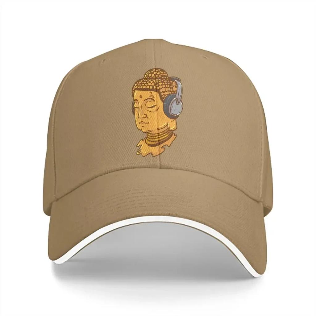 Summer Cap Sun Visor Headphone Music Hip Hop Caps Buddha Oriental Mysterious Culture Peaked Hats