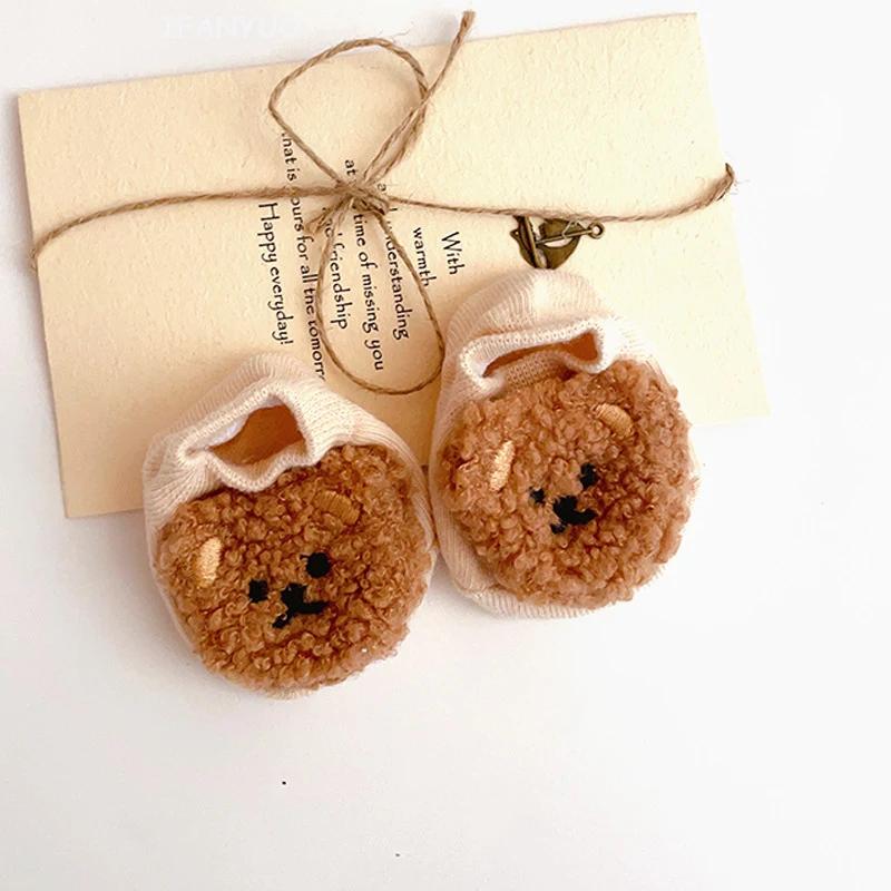 New Kids Boys Girls Short Socks Newborn Baby Cartoon Bear Sock Children Soft Boat Socken Cute Infant Socken Toddler Accessories
