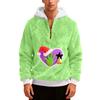 Men's  Plush  Half  Zipper  Hooded Hood  Hoodie