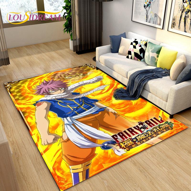 Fairy Tail Japan Anime Cartoon Area Rug,Carpet Rug for Living Room Bedroom Sofa Doormat Decoration, Kids Play Non-slip Floor Mat