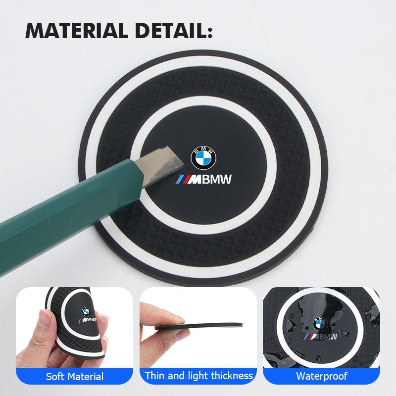 For BMW 2pcs Car Auto Cup Holder Anti Slip Coasters Universal Interior Accessories E46 E90 E60 F10 E39 F30 E36 E87 E90 E30 E53