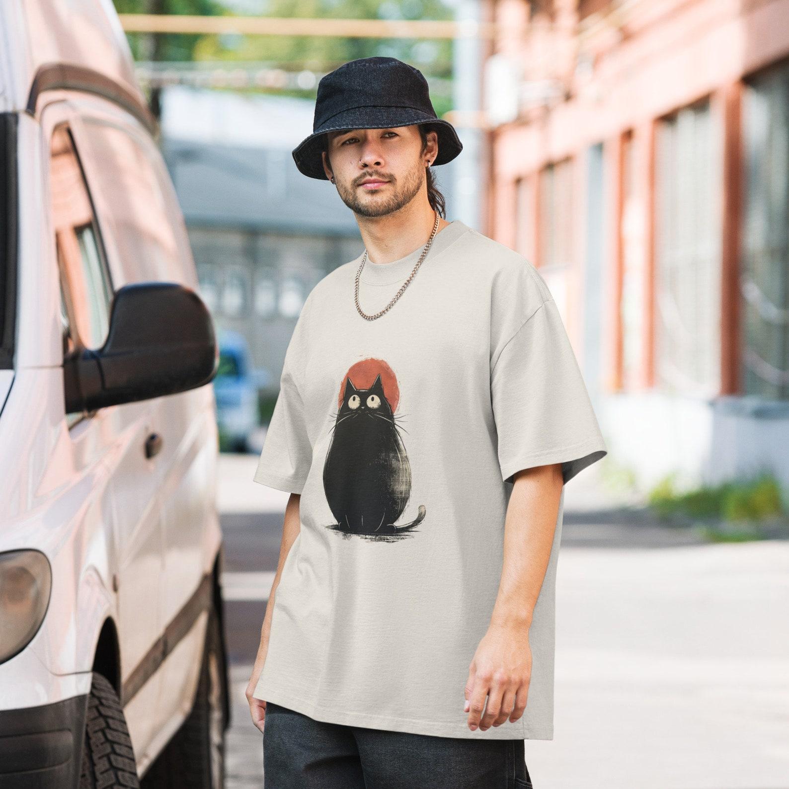 Chubby Cat Graphic T-Shirt: Oversized Unisex Fit 4XL
